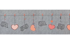 Arisol Teppich-Läufer Herzmotiv Beige