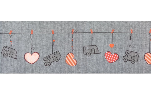 Arisol Teppich-Läufer Herzmotiv Beige 1 Arisol Teppich-Läufer Herzmotiv Beige