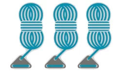 Bent Abspannleinen 3er Set Light Blue -Zelt Serie 251459 1777574 3