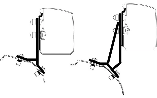 Thule Omnistor 3200 Markisenadpater Ford Transit / Tourneo Custom LHD 1 Thule Omnistor 3200 Markisenadpater Ford Transit / Tourneo Custom LHD