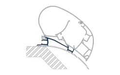 Dometic PR-Adapt Adapter Für Dachmarkisen PR 2000 Und PR 2500 4,0m -Zelt Serie 457038 3315950