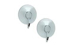 Metaltex Saughaken Transparent Kunststoff 2er Set 4 Cm