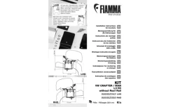 Fiamma Kit VW Crafter H3 / L3 RHD Markisenadapter Für Fiamma F80 / F65 Rechtslenker