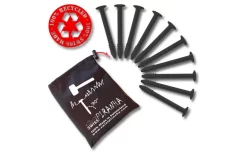 SwissPiranha BF90 Zelthering Schwarz 9,7 Cm Einzeln -Zelt Serie 594675 4342731