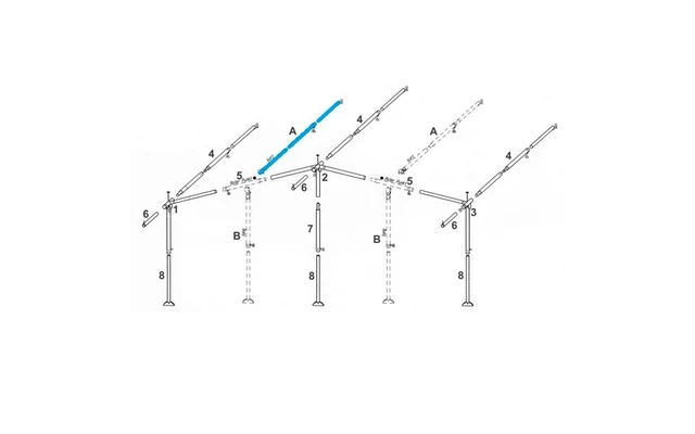 Brand Zusatzgestänge Für Vorzelte Und Zelte Dachstange Gebogen Stahl 25 Mm Länge 210 - 255 Mm 5 Brand Zusatzgestänge Für Vorzelte Und Zelte Dachstange Gebogen Stahl 25 Mm Länge 210 - 255 Mm – Bild 5