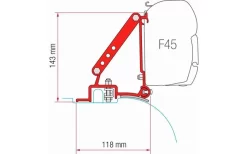 Fiamma Markisenhalterung-Kit Ducato/Jumper/Boxer High Roof ≥ 2006