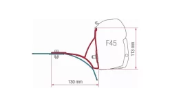 Fiamma Kit Ducato Roof Rack Markisenhalterung
