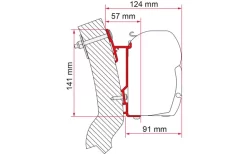 Fiamma Wingamm Oasi Markisenadapter Für Fiamma F45 230 Cm