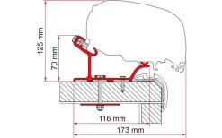 Fiamma Adapter Carthago Malibu 340 Markisenadapter Für Fiamma F80 / F65 340 6 Fiamma Adapter Carthago Malibu 340 Markisenadapter Für Fiamma F80 / F65 340 -Zelt Serie 651504 4503075