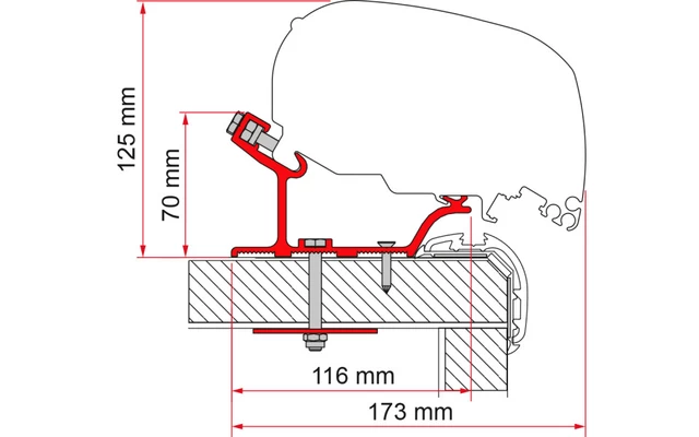 Fiamma Adapter Carthago Malibu 340 Markisenadapter Für Fiamma F80 / F65 340 3 Fiamma Adapter Carthago Malibu 340 Markisenadapter Für Fiamma F80 / F65 340 – Bild 3