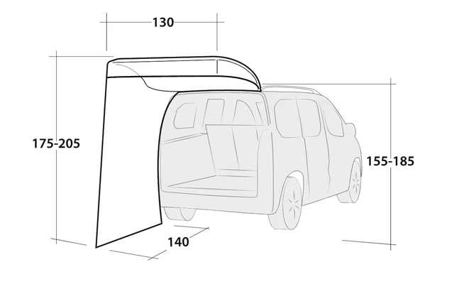 Outwell Seitenwand Upcrest 4 Outwell Seitenwand Upcrest – Bild 4