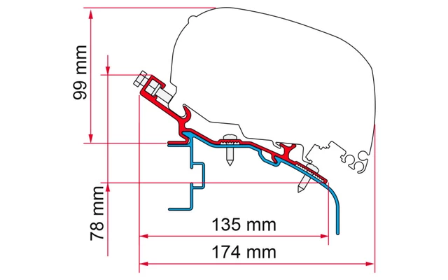 Fiamma Adapter Elddis Markisenadapter Für Fiamma F80/F65 370 2 Fiamma Adapter Elddis Markisenadapter Für Fiamma F80/F65 370 – Bild 2