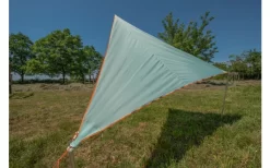 Bent Zip-Canvas Single Verbindbares Sonnensegel 250 X 250 X 250 Cm Weiß Gestreift Karibik -Zelt Serie 692585 5021555 3