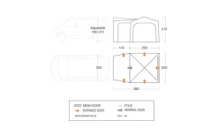 Vango Tailgate Hub Low -Zelt Serie 703193 4852478