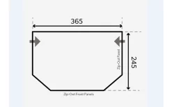 Dometic Pop AIR Pro 365 Aufblasbares Vorzelt Für Wohnwagen