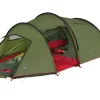 High Peak Falcon 3 LW Lightweight 3 Personen Tunnelzelt Aluminium Gestänge Olive/rot