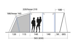 Outwell Avondale 6PA Tunnelzelt -Zelt Serie 748511 5008592
