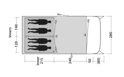 Outwell Greenwood 4 Tunnelzelt 13 Outwell Greenwood 4 Tunnelzelt -Zelt Serie 748523 5009078