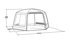 Robens Yurt Familienzelt Für 7 Personen Beige -Zelt Serie 773510 5139818