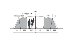 Easy Camp Huntsville Twin 800 Tunnelzelt Für 8 Personen -Zelt Serie 782501 5172614