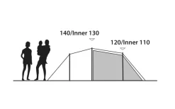 Outwell Earth 2 Doppelbeschichtetes Zelt -Zelt Serie 790742 5217254