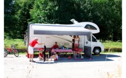 Fiamma F45L 450 Markise Gehäusefarbe Titanium Tuchfarbe Royal Grey 450 Cm -Zelt Serie 802961 5244557