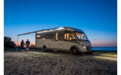 Fiamma F80L 450 Markise Gehäusefarbe Deep Black Tuchfarbe Royal Grey 450 Cm -Zelt Serie 804116 5271731