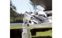 Fiamma F45s 260 Markise Gehäusefarbe Polar White Tuchfarbe Royal Grey 260 Cm -Zelt Serie 811751 5283839