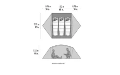 MSR Mutha Hubba NX V2 3 Personen Weiß -Zelt Serie 819866 5300270