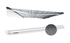 Dometic PerfectRoof PR 2000 Markise Tuchfarbe Horizon Grey Gehäusefarbe Weiß 2,6 M -Zelt Serie 823505 5319038