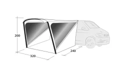 Outwell Zelt Touring Shelter Air 10 Outwell Zelt Touring Shelter Air -Zelt Serie 823676 5319677